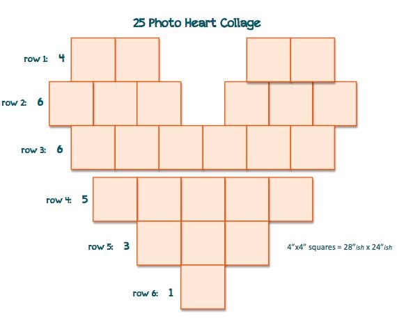 Polaroid Pictures-Pack of 25 (Heart)